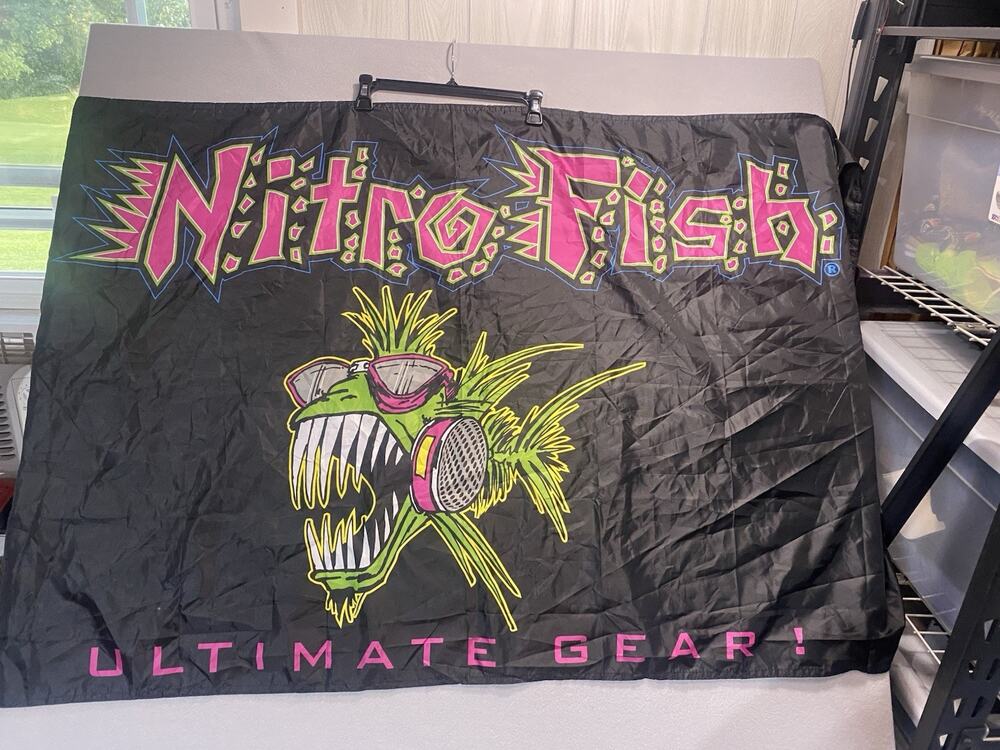 Large Nitro Performance Flag Sign Banner Bass Boat Fishing Man cave Garage Decor